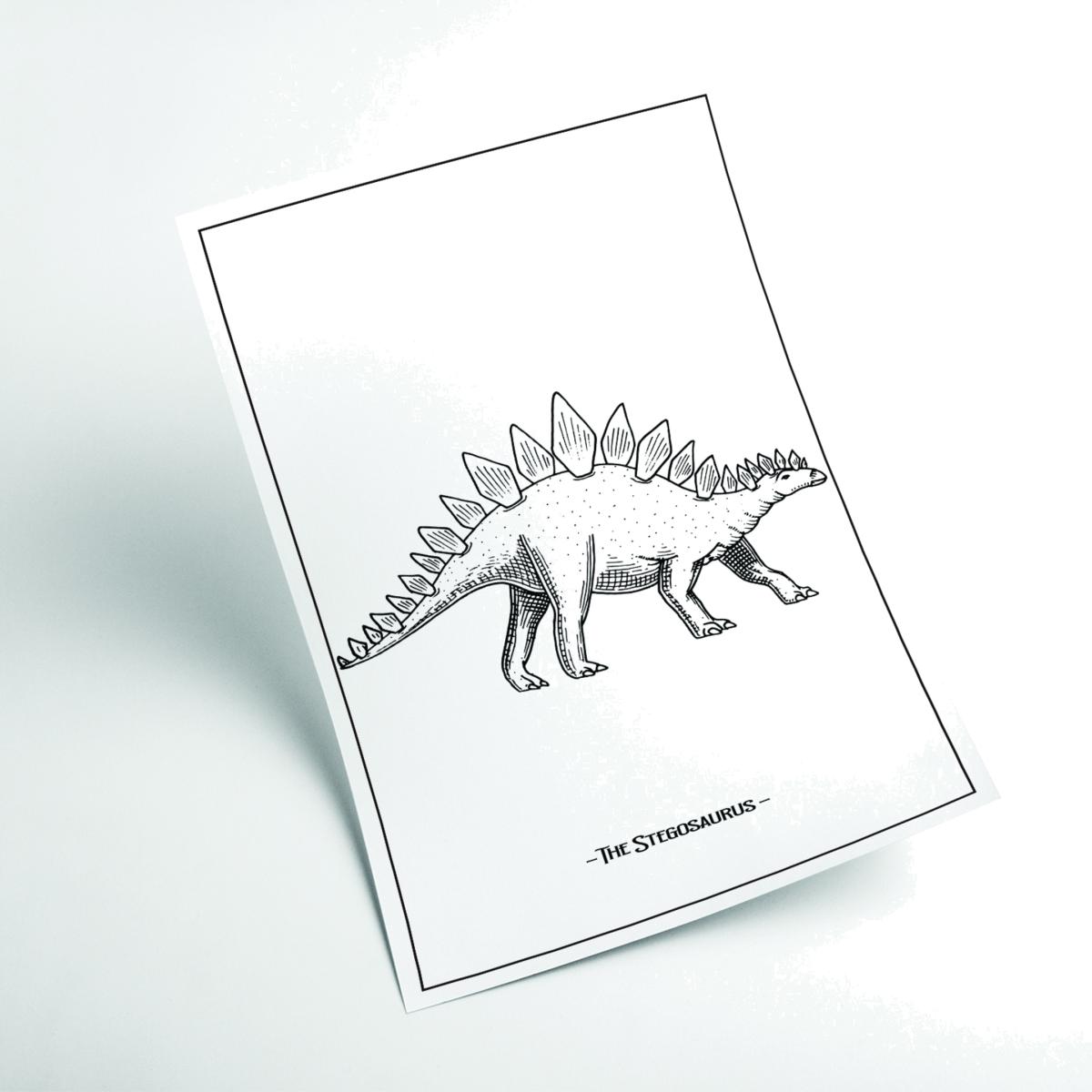 Black The Stegosaurus Small Stanley Print House – image 1