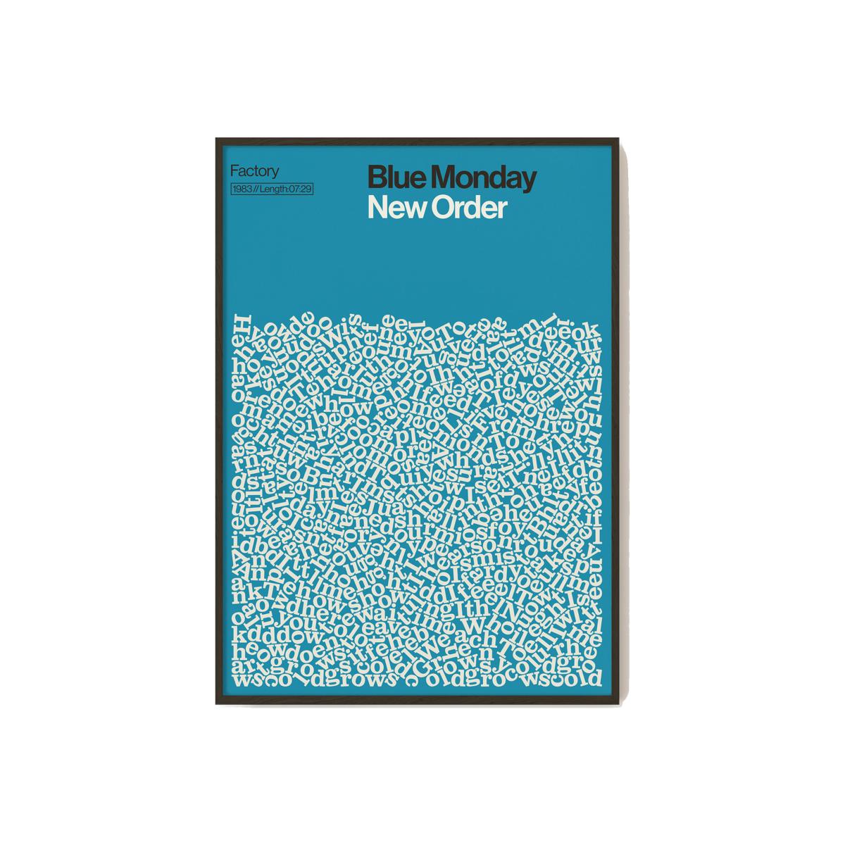 Blue Monday - New Order - Song Lyric Print - A2 A2 420 X 594Mm Reign & Hail – image 1