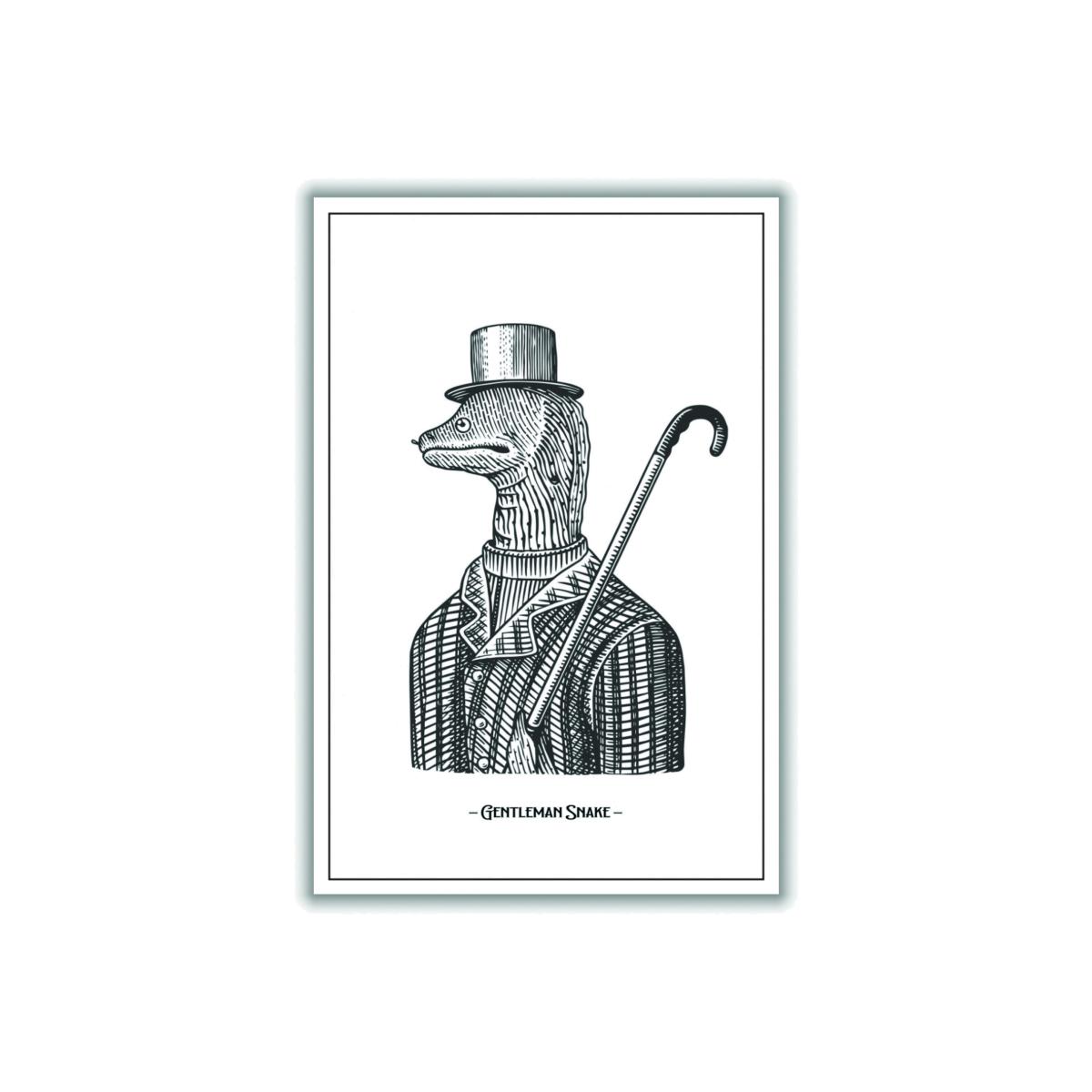 Grey Gentlemen Snake A2 420 X 594Mm Stanley Print House – image 1