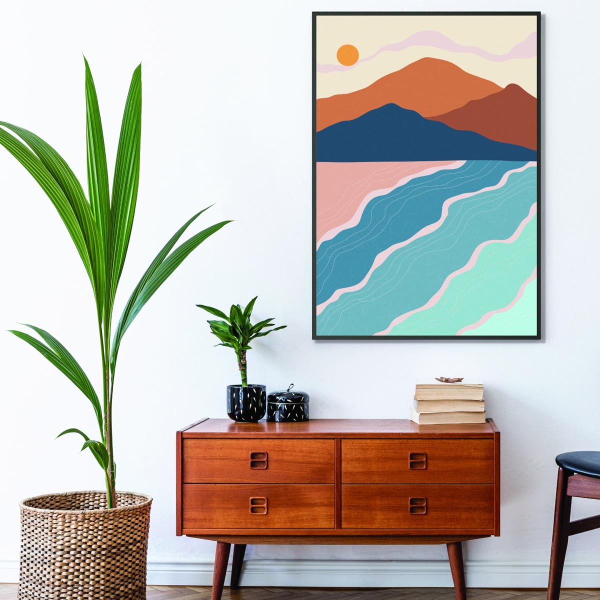 Blue Beach And Mountains 2 Extra Small Stanley Print House – image 3
