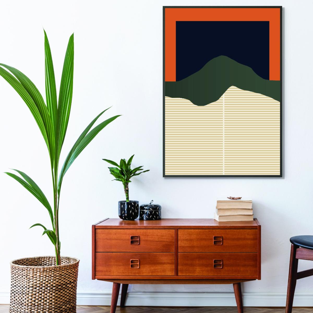 Yellow / Orange Abstract Patterns #1 Small Stanley Print House – image 3