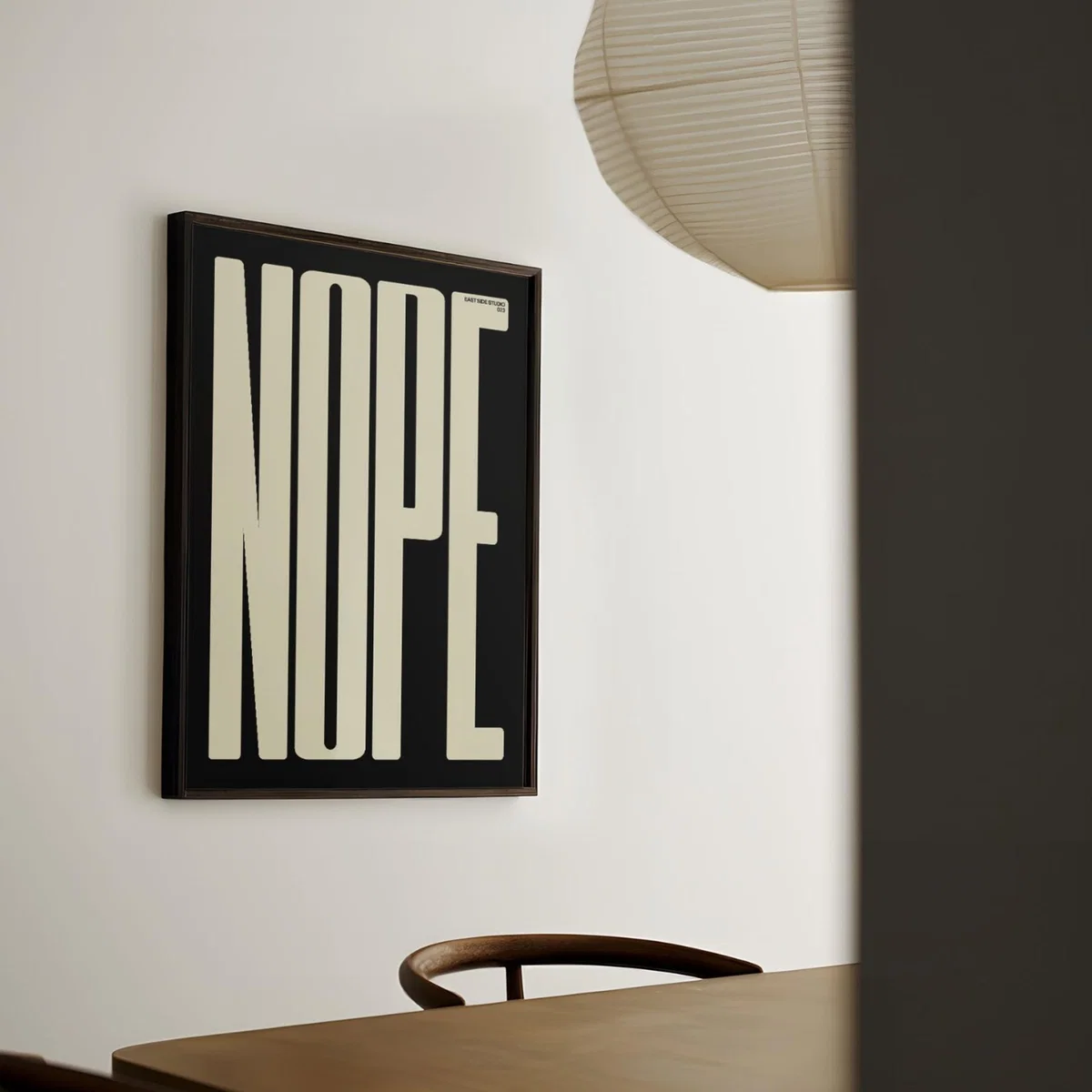 Black Nope - Giclee Fine Art Print - Large | A2 | 420 X 594Mm | East Side Studio London – image 2