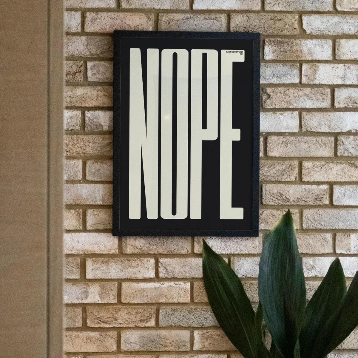 Black Nope - Giclee Fine Art Print - Large | A2 | 420 X 594Mm | East Side Studio London – image 3