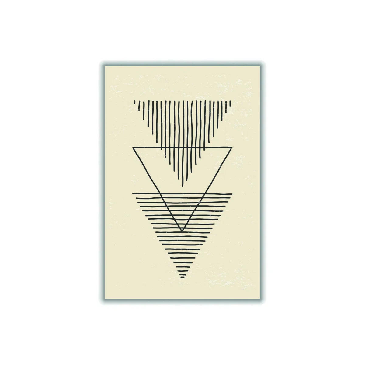 Black Boho Triangles A2 420 X 594Mm Stanley Print House – image 1
