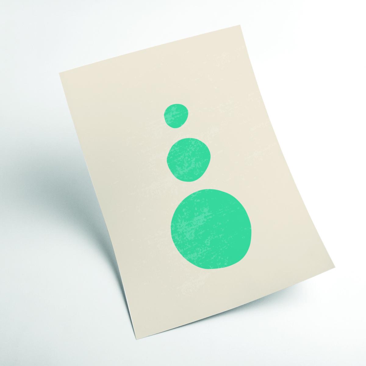 Blue Abstract Minimal Series #3 A2 420 X 594Mm Stanley Print House – image 2