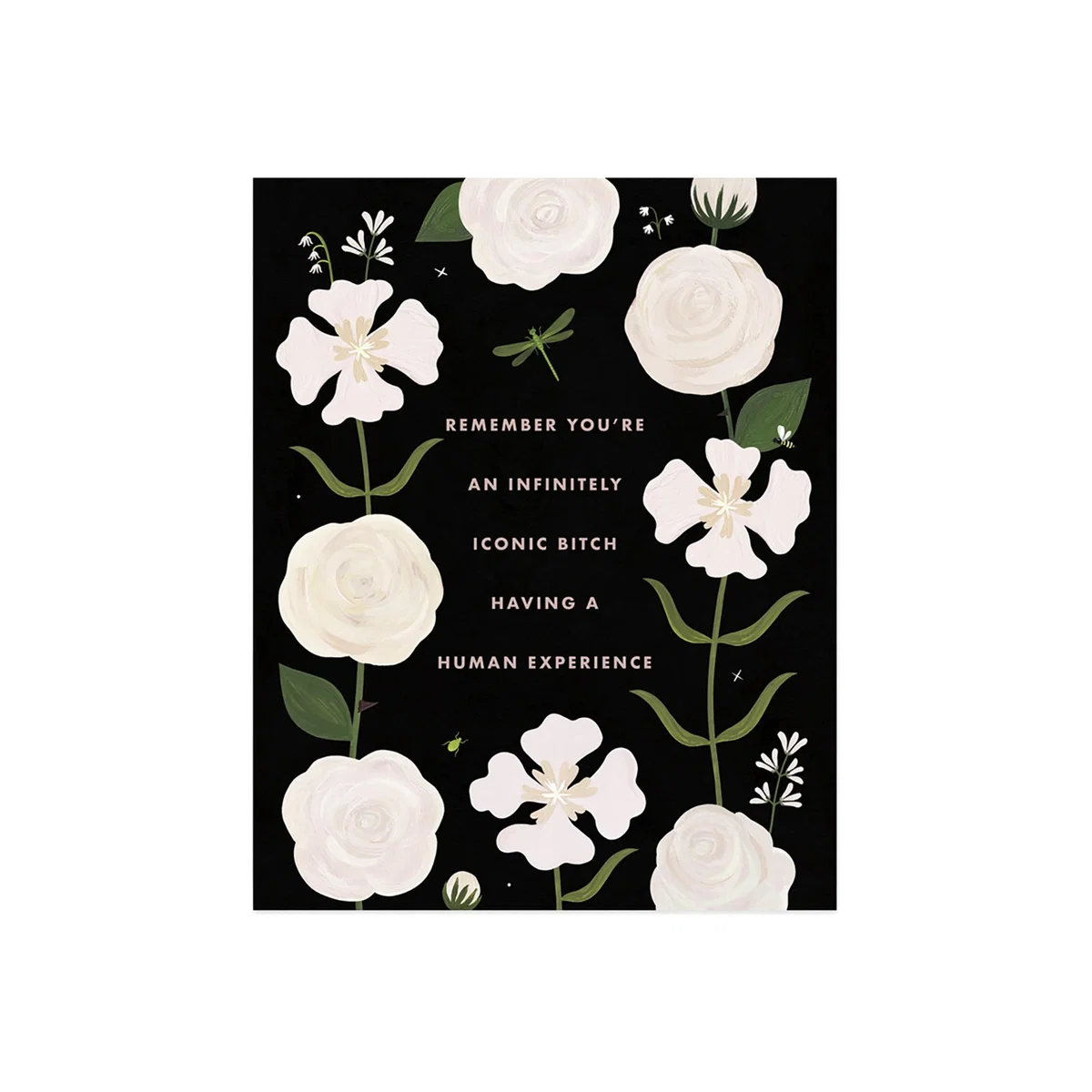 Black Iconic Bitch Art Print Sixteen By Twenty Girl W/ Knife