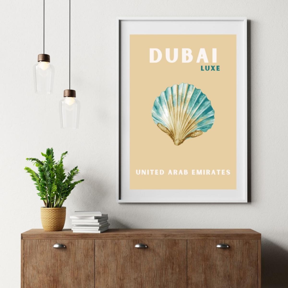 Gold Dubai Luxe Shell Poster | Artchi – image 4