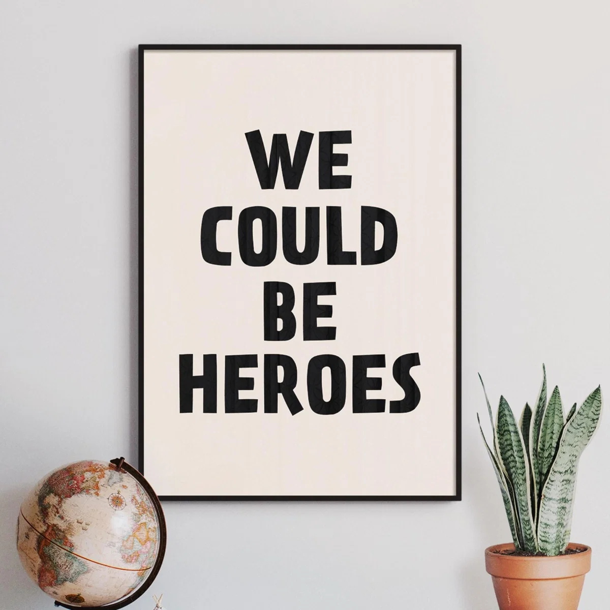 Black We Could Be Heroes A3 297 X 420Mm The Native State – image 2