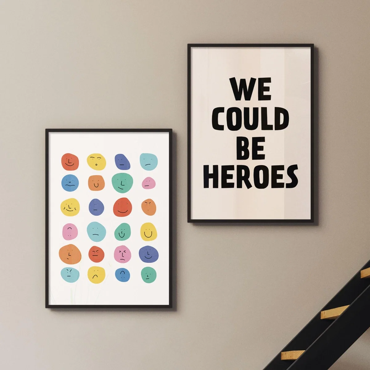 Black We Could Be Heroes A3 297 X 420Mm The Native State – image 3