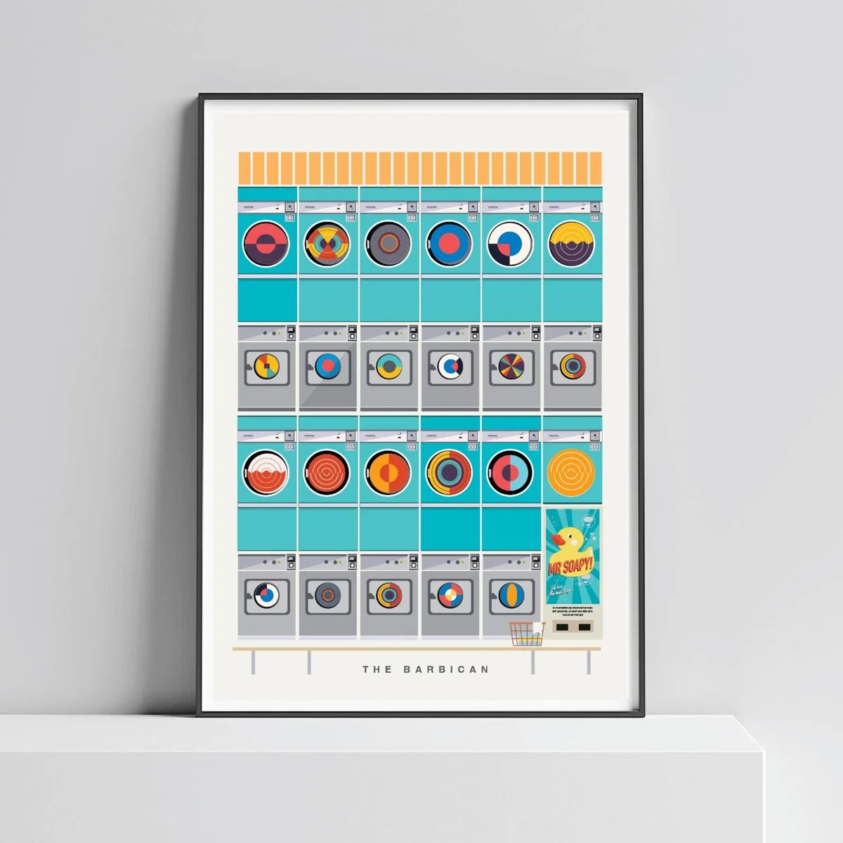 The Barbican Launderette Art Print A3 297 X 420Mm Eye for London Prints – image 3