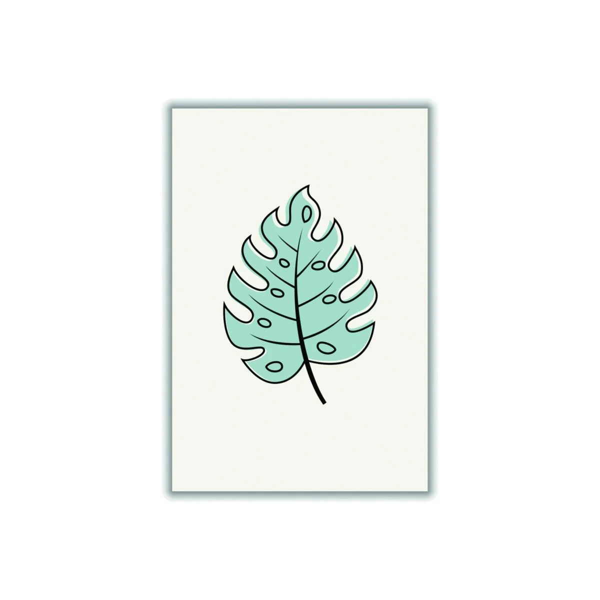 Rose Gold Abstract Tropical Leaves Iii A2 420 X 594Mm Stanley Print House – image 1
