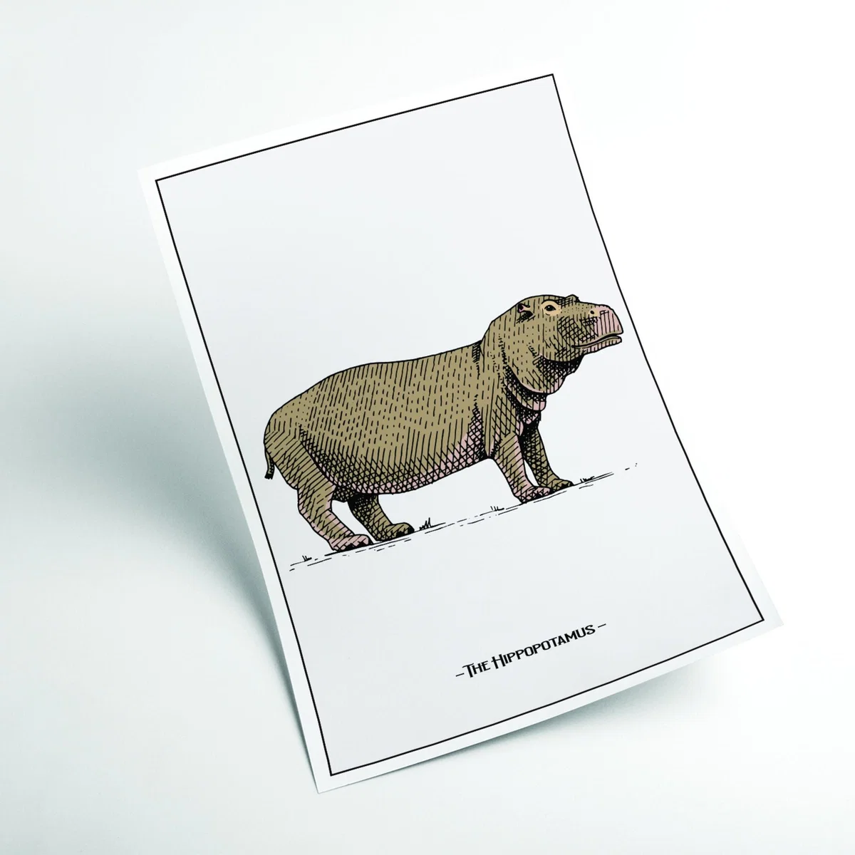 Brown The Hippopotamus A3 297 X 420Mm Stanley Print House – image 2