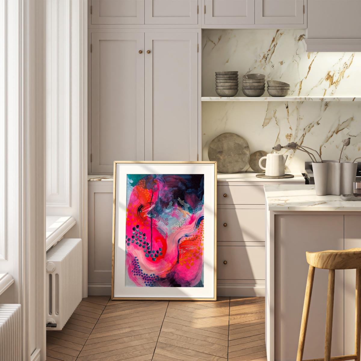 Pink / Purple / Blue Sun Salutations - Large Abstract Print | Jessica Slack Studio – image 3