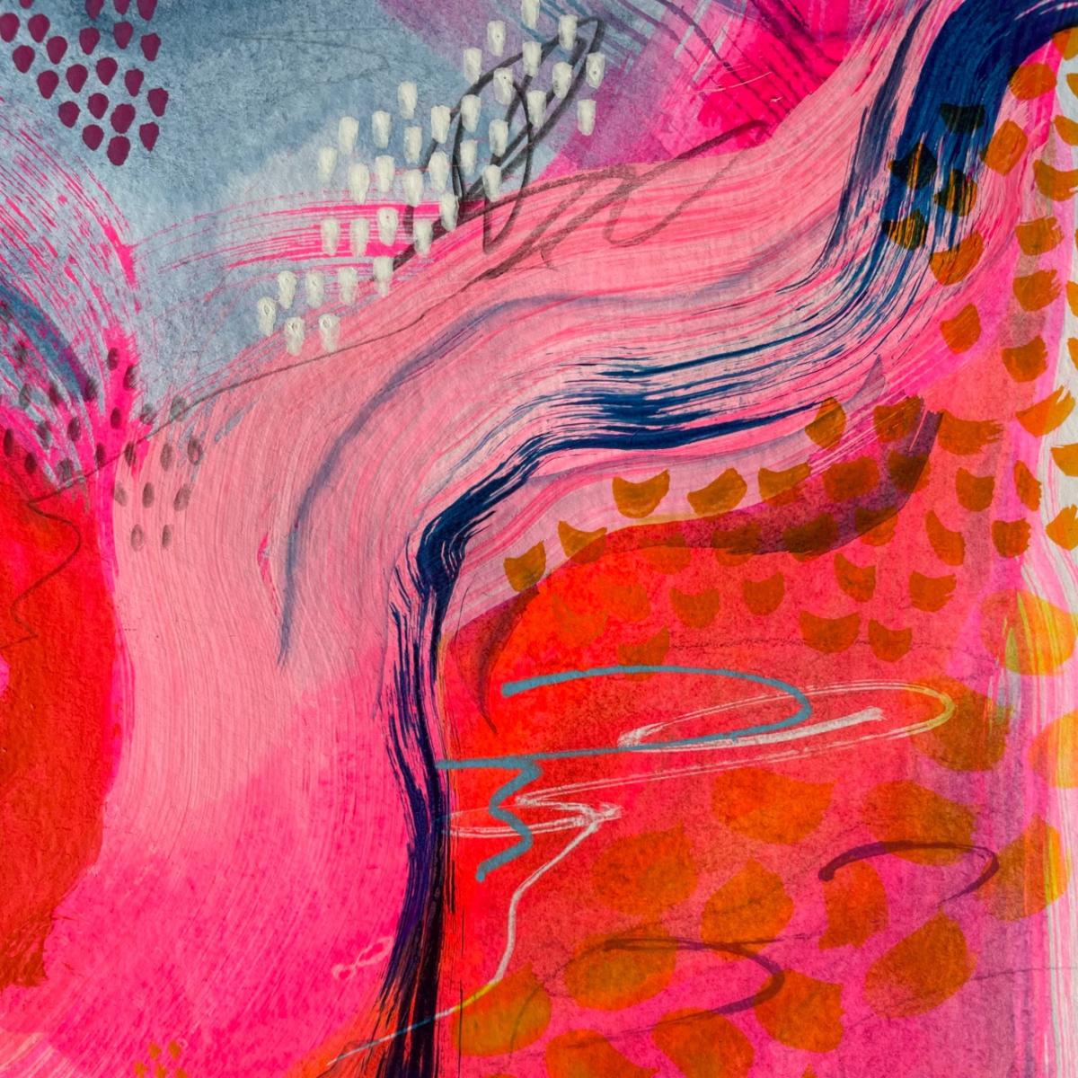 Pink / Purple / Blue Sun Salutations - Large Abstract Print | Jessica Slack Studio – image 4