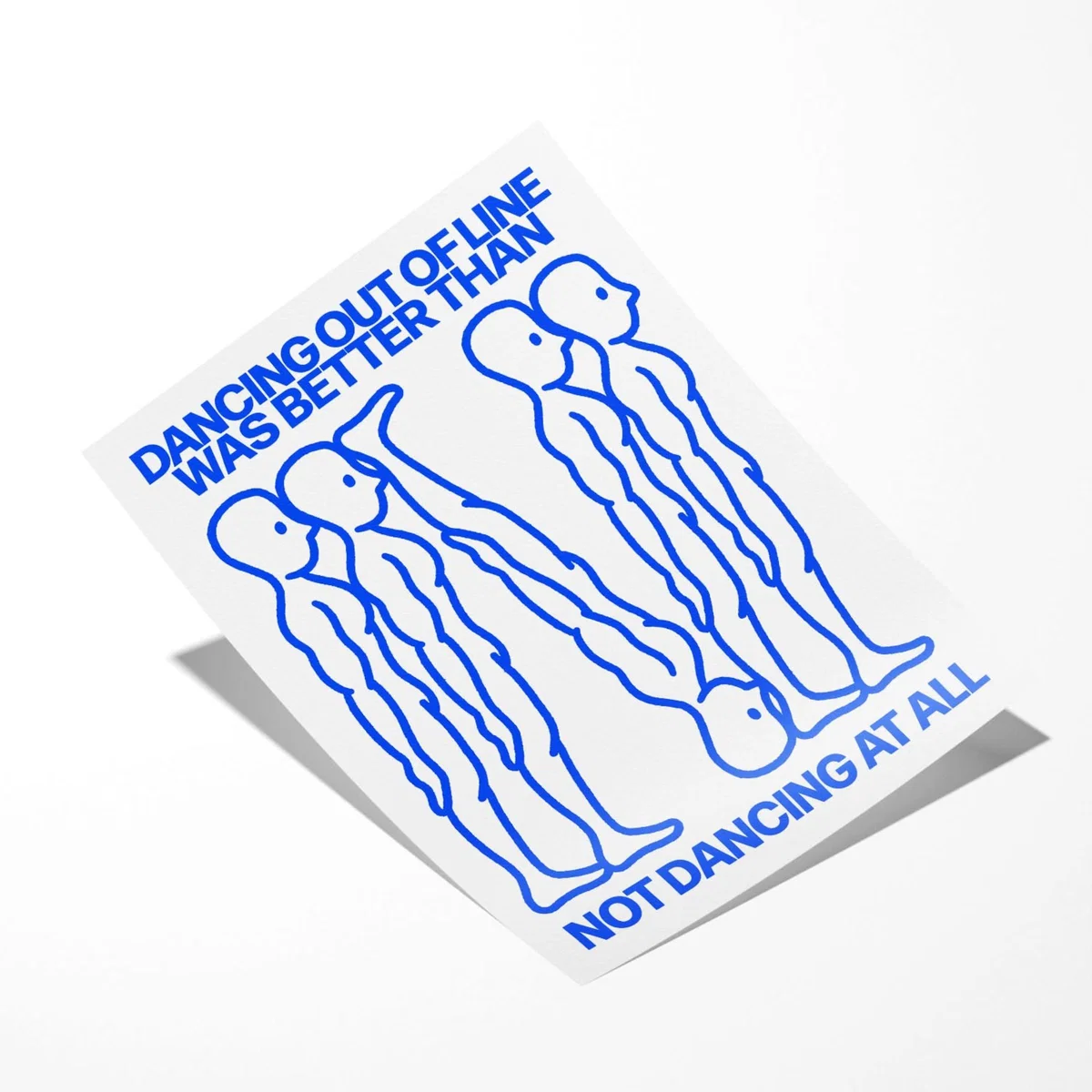 Blue Out Of Line - Giclee Fine Art Print - Small | 12 X 16" | East Side Studio London – image 2