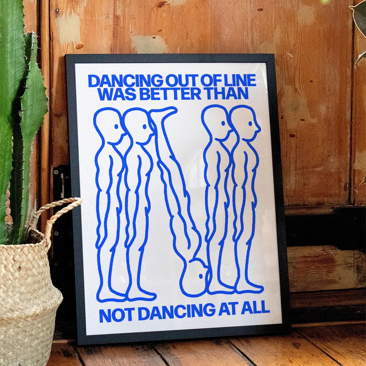 Blue Out Of Line - Giclee Fine Art Print - Small | 12 X 16" | East Side Studio London – image 3