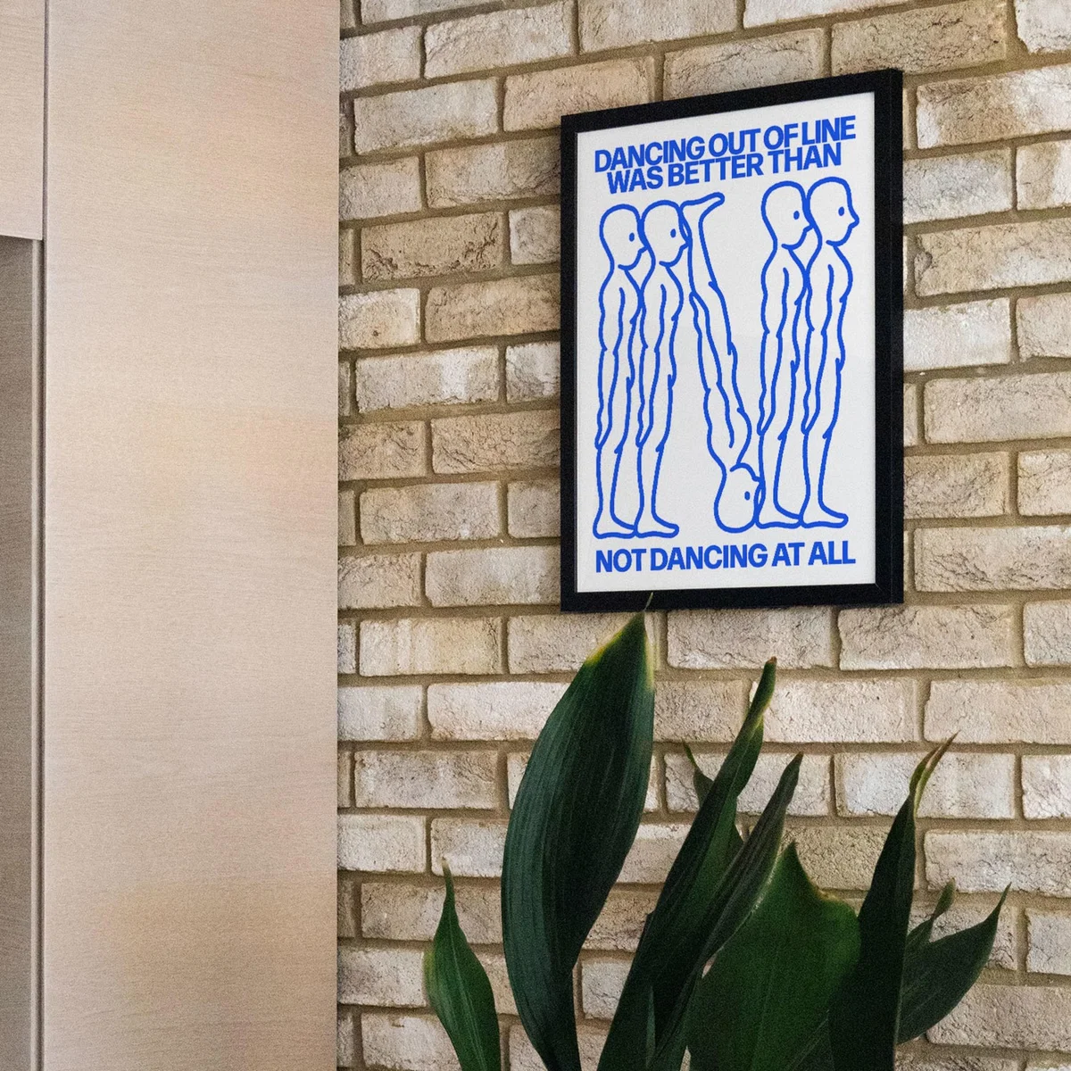 Blue Out Of Line - Giclee Fine Art Print - Small | 12 X 16" | East Side Studio London – image 4
