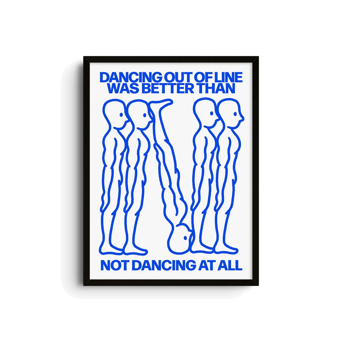 Blue Out Of Line - Giclee Fine Art Print - Small | 12 X 16" | East Side Studio London – image 1