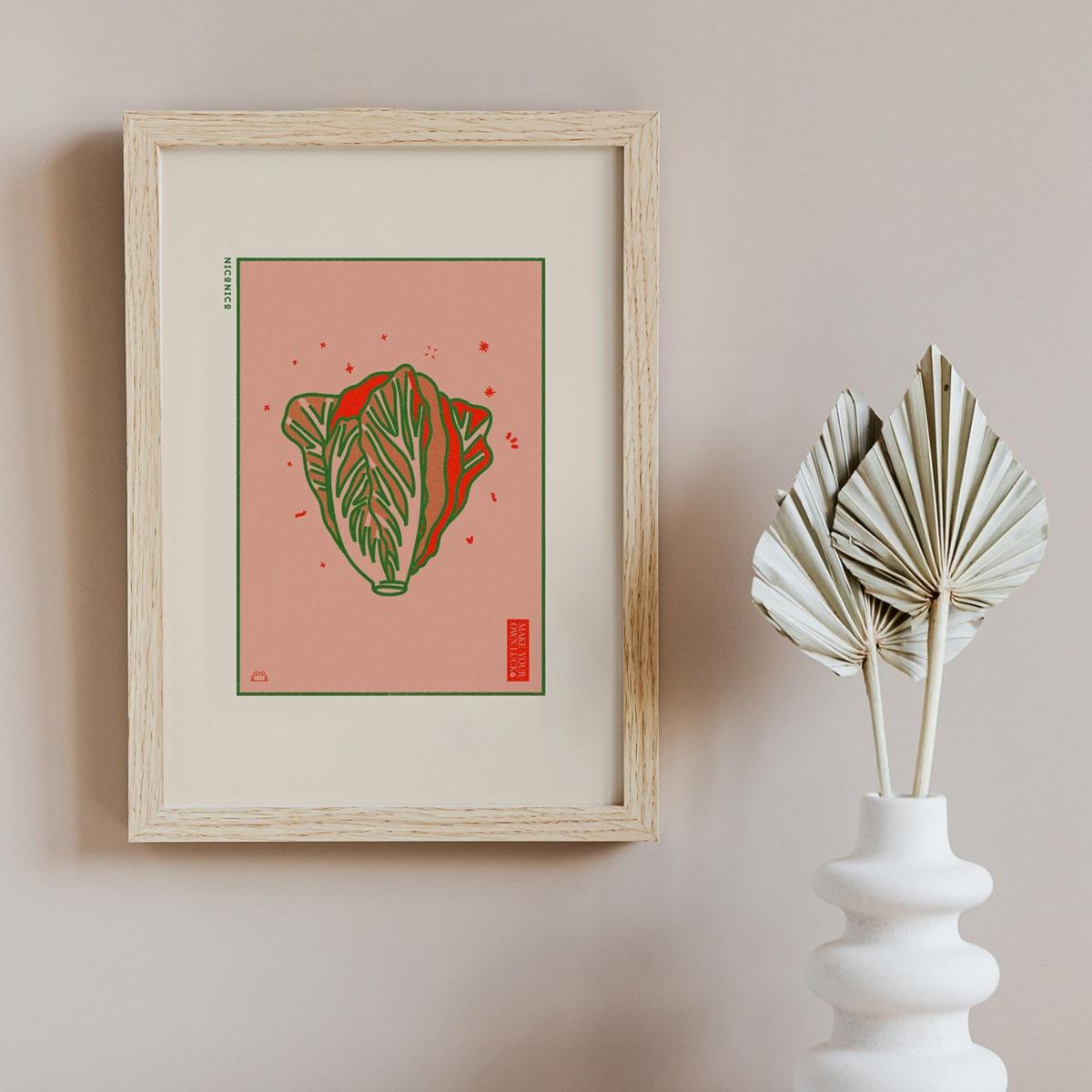 Lucky Cabbage Print Niconico – image 2