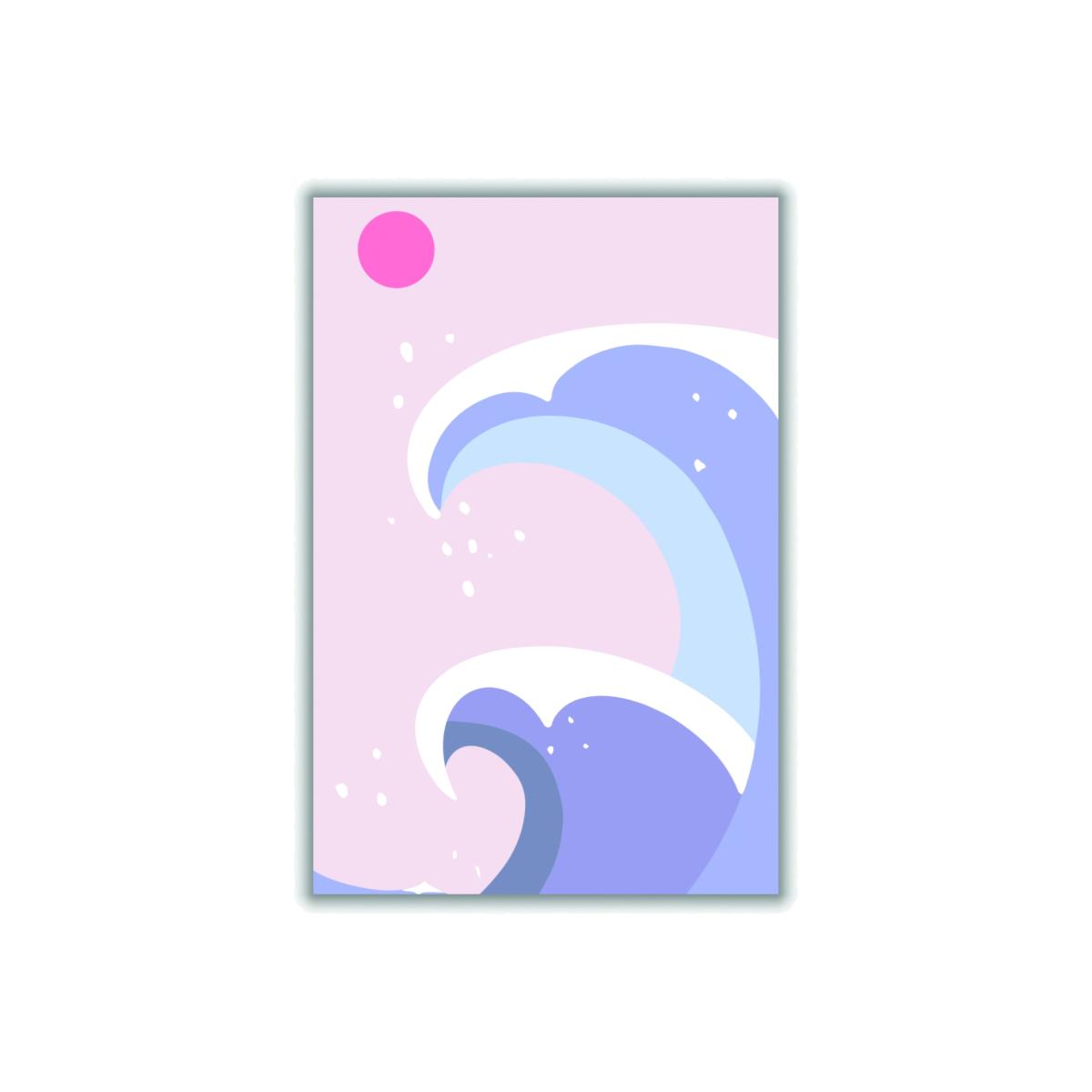 Pink / Purple Ocean Waves #4 Xxs Stanley Print House – image 1