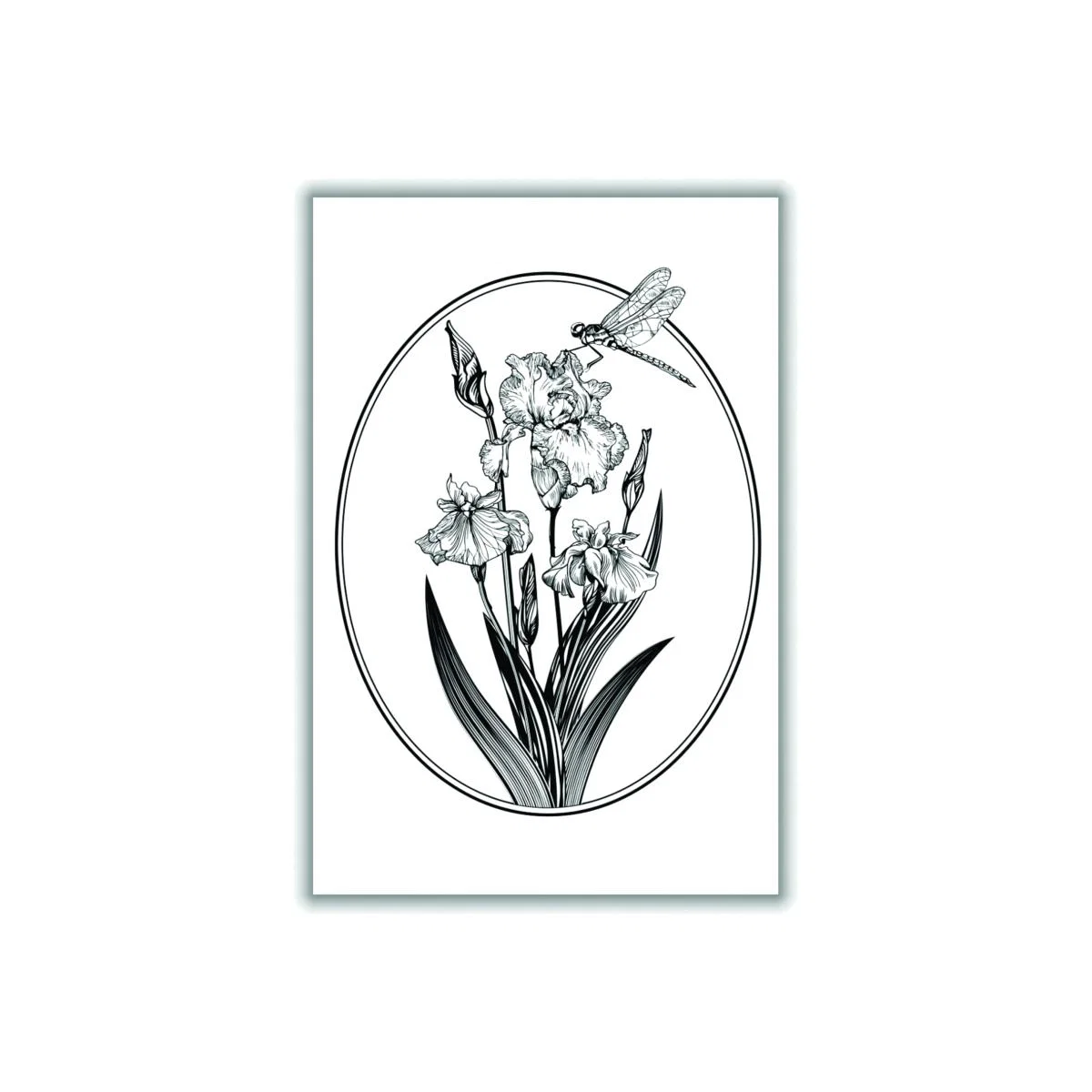 Grey Vintage Beautiful Flower Extra Large Stanley Print House – image 1