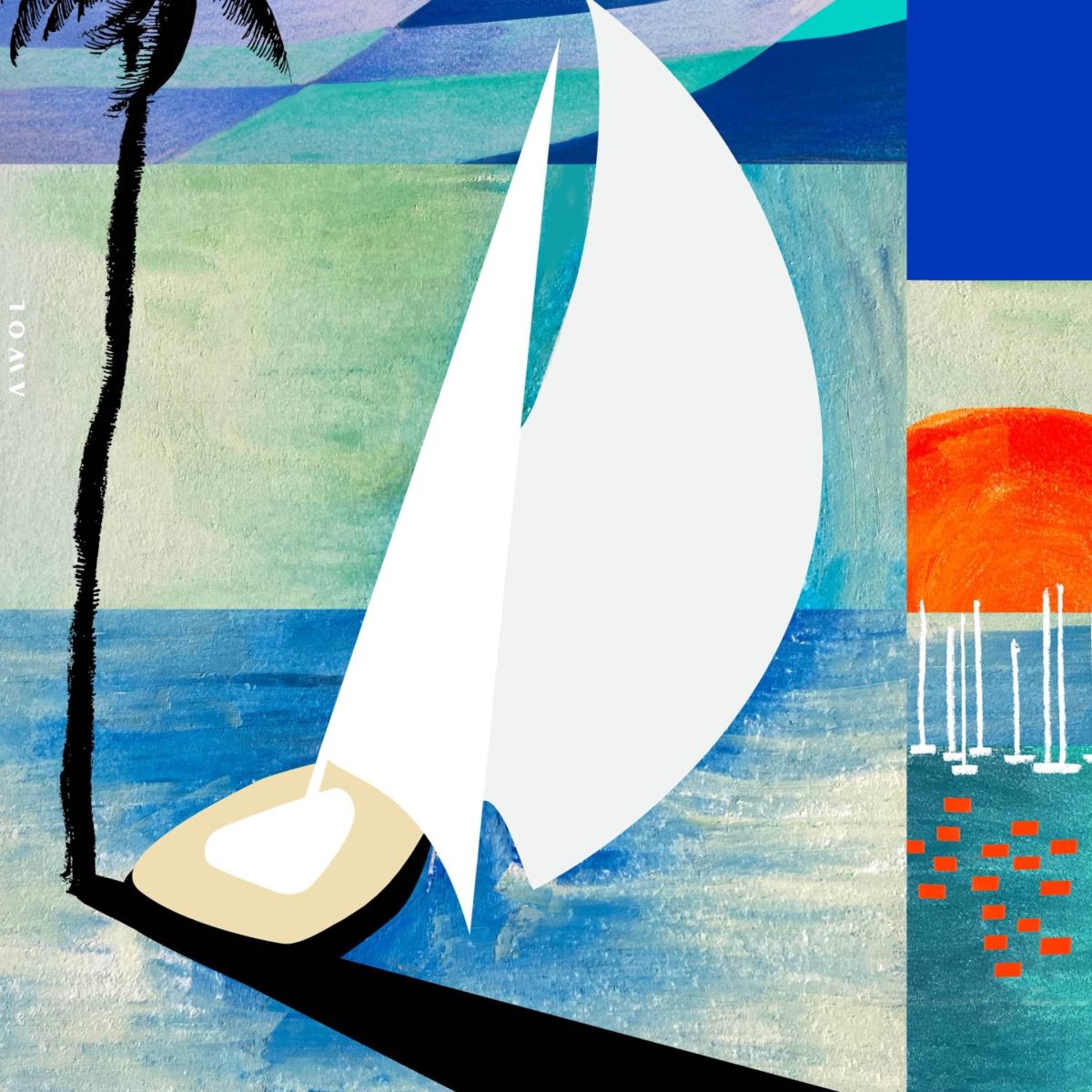 Sailboats And Sunrises On The French Riviera A3 297 X 420Mm Awol – image 5