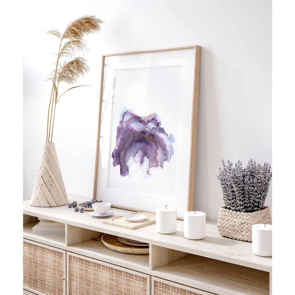 Pink / Purple Lolite - A4 Fine Art Print | A4 | 210 X 297Mm | Art by Affie – image 2