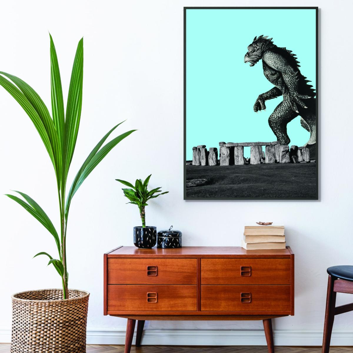 Grey Attack On Stonehenge 2 A4 210 X 297Mm Stanley Print House – image 3