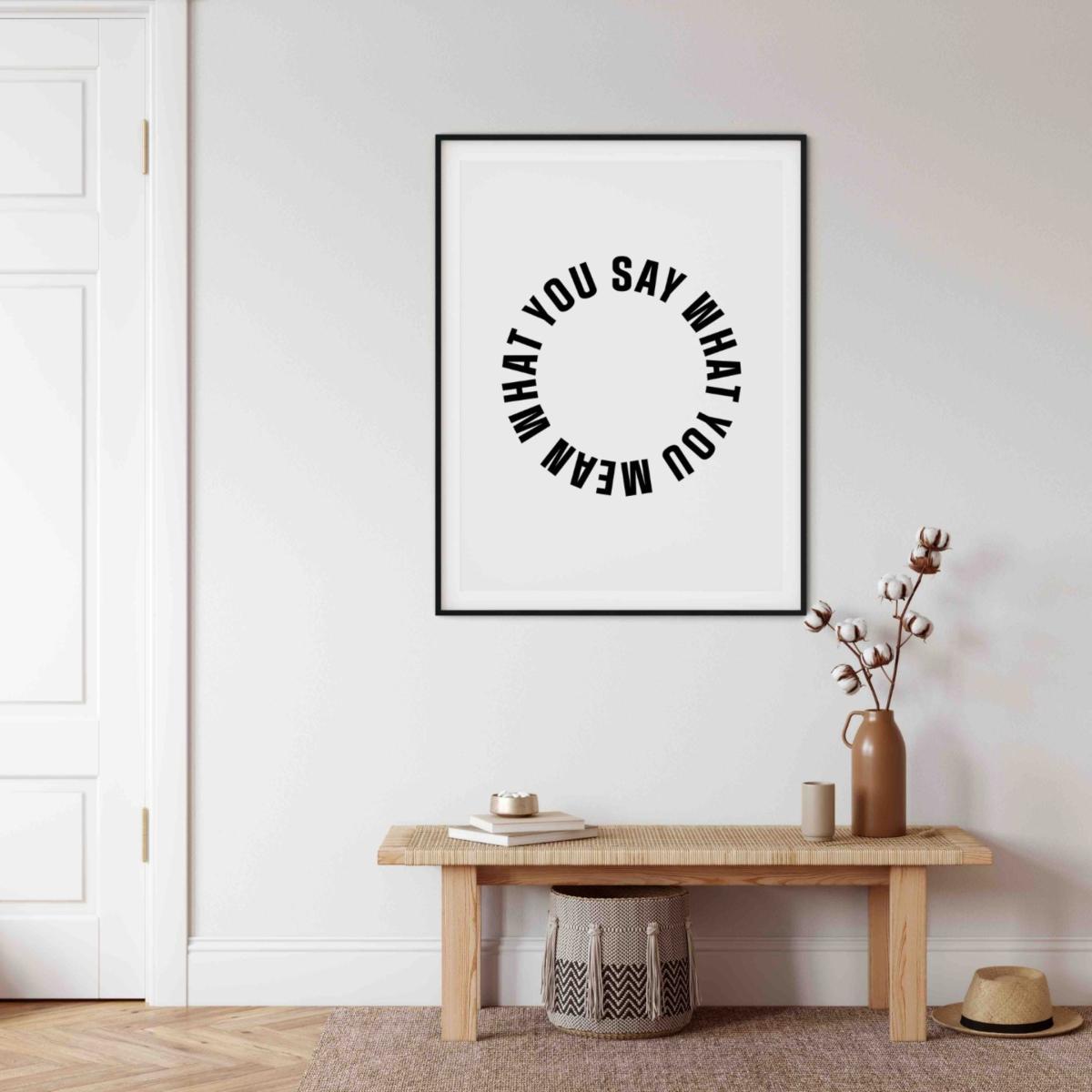 Black Say What You Mean A3 297 X 420Mm The Native State – image 2