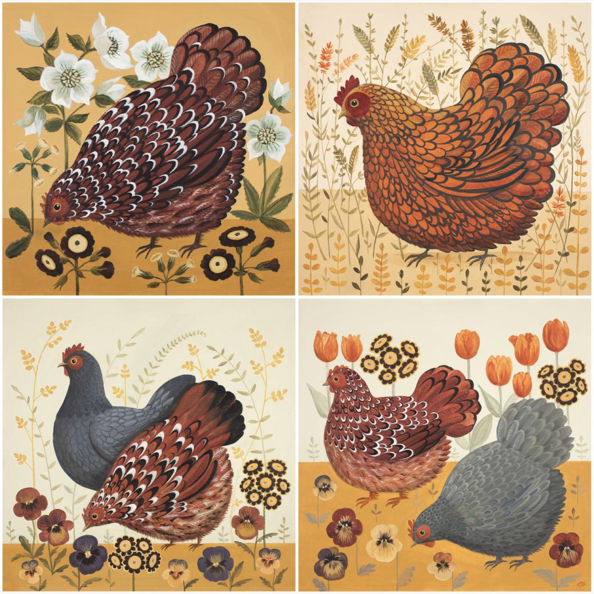Arthur's Hens Print Bundle Dog & Dome – image 1