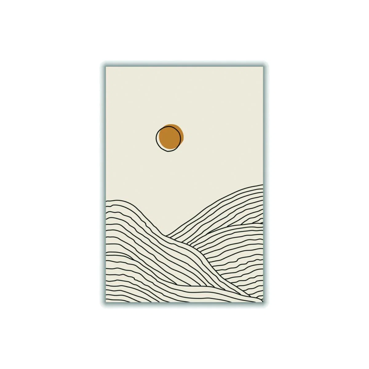 Yellow / Orange Boho Sunset Collection #4 Small Stanley Print House – image 1