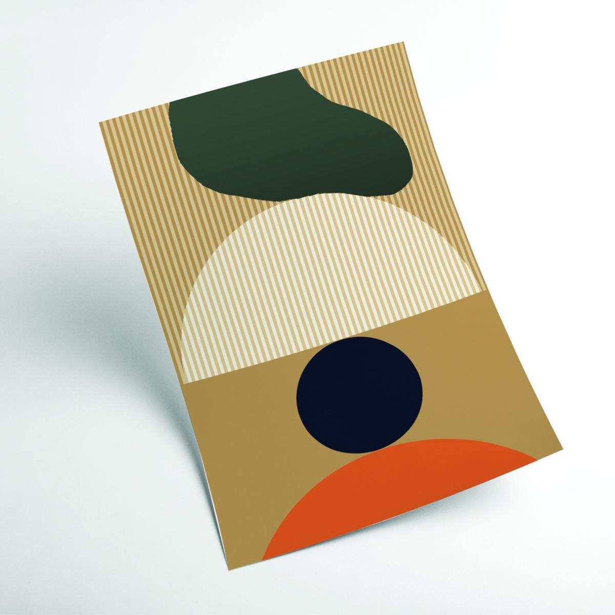 Yellow / Orange Abstract Patterns #2 Small Stanley Print House – image 2
