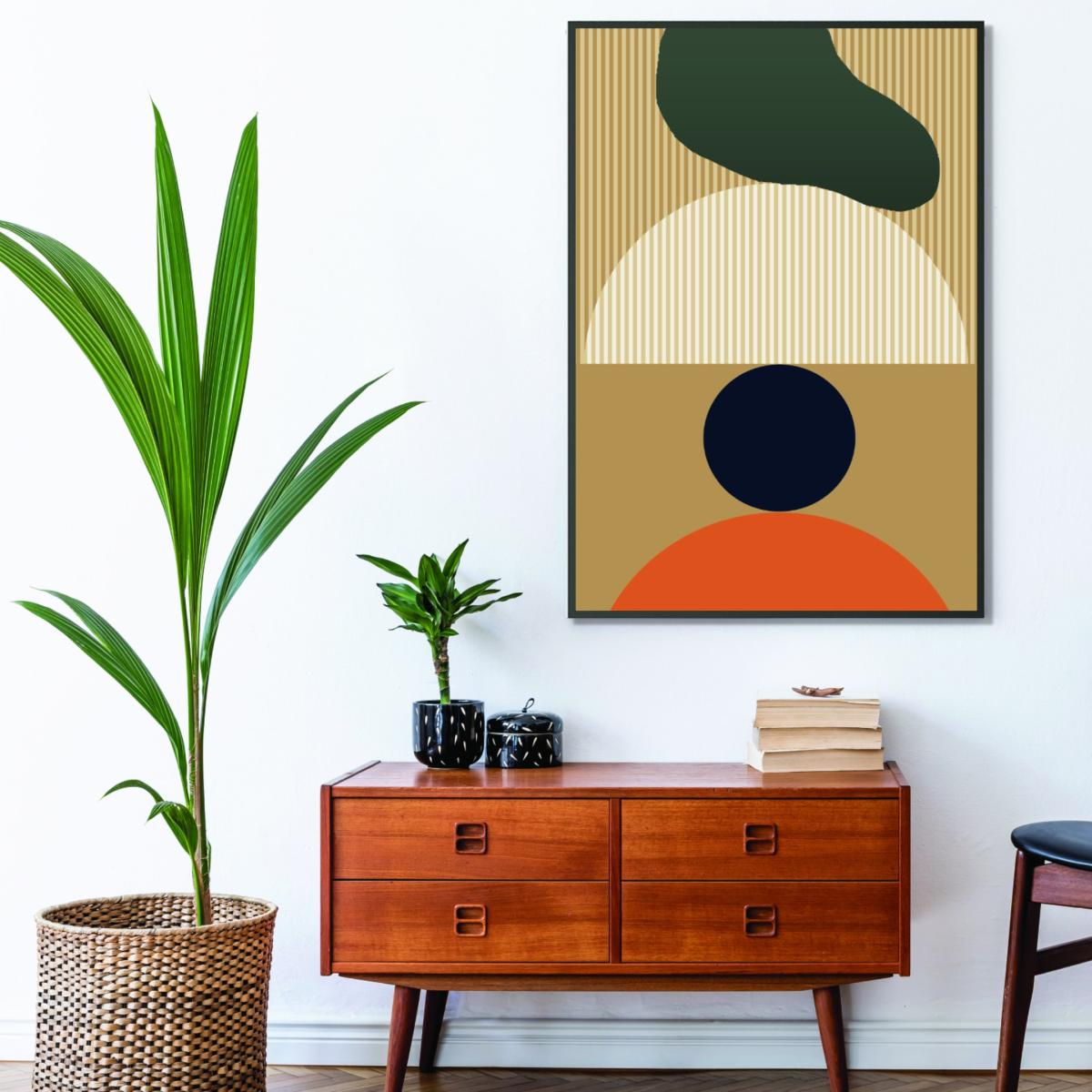 Yellow / Orange Abstract Patterns #2 Small Stanley Print House – image 3