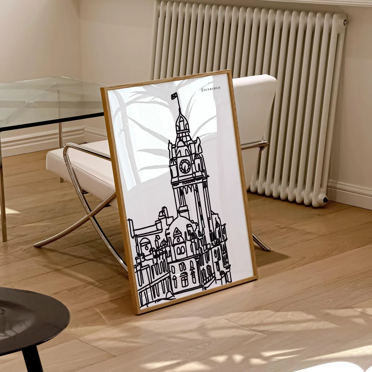 Black / White Edinburgh Art Print - A2 | A2 | 420 X 594Mm | Natalie Cass Art – image 3