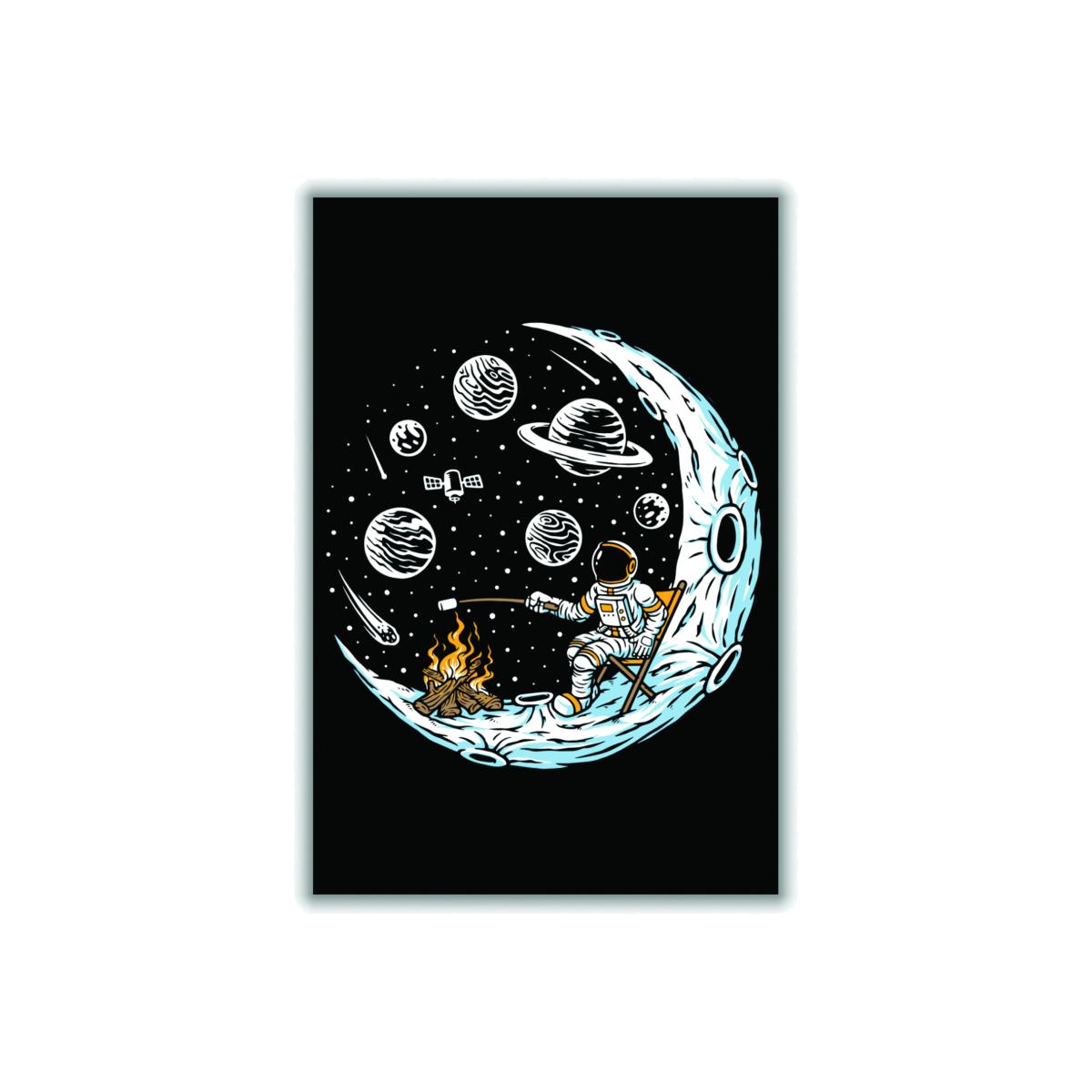 Yellow / Orange Moon Camp Vibes A3 297 X 420Mm Stanley Print House – image 1