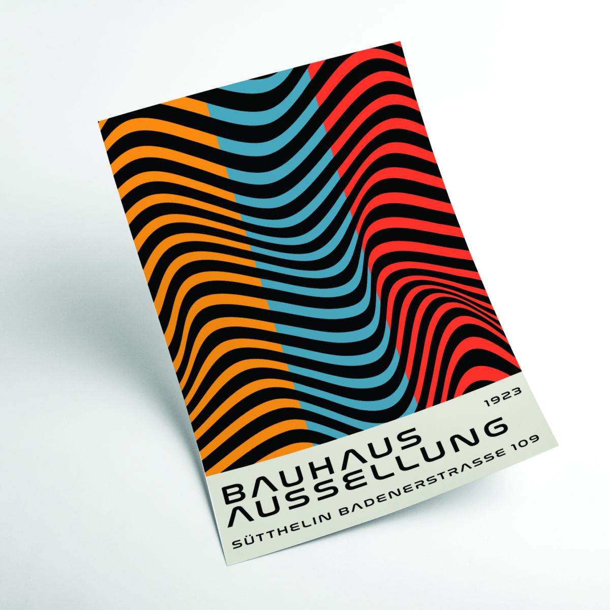 Bauhaus Tri-Color A2 420 X 594Mm Stanley Print House – image 2
