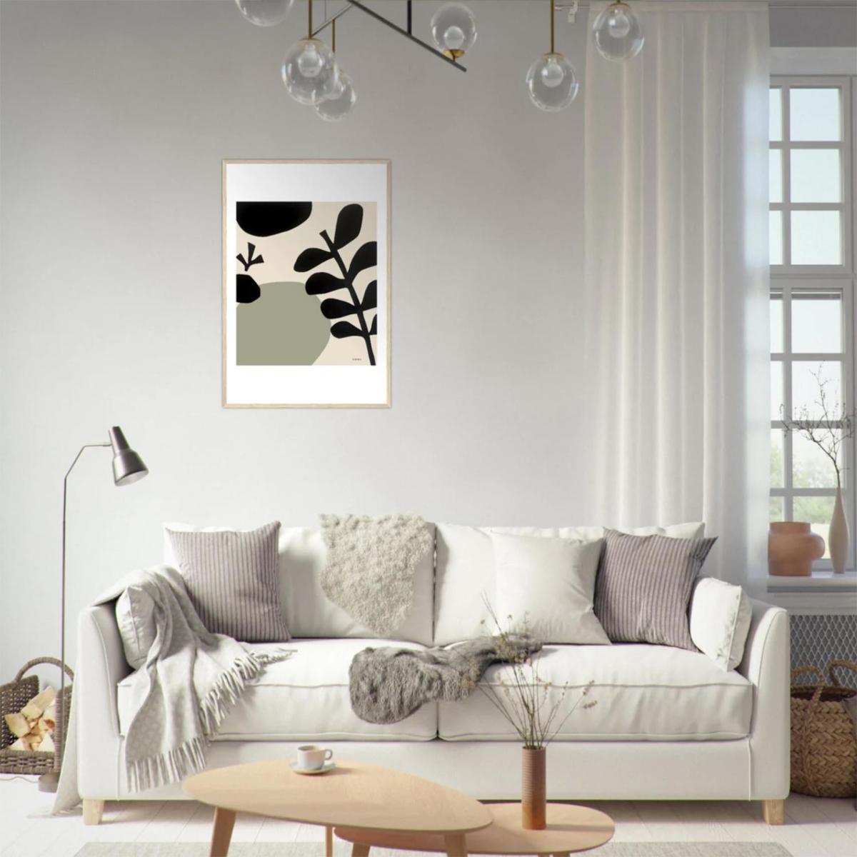 Black / Green / Neutrals Mediterranean Garden: Minimalist Botanical Art Print, Part One | A3 | 297 X 420Mm | Awol – image 4