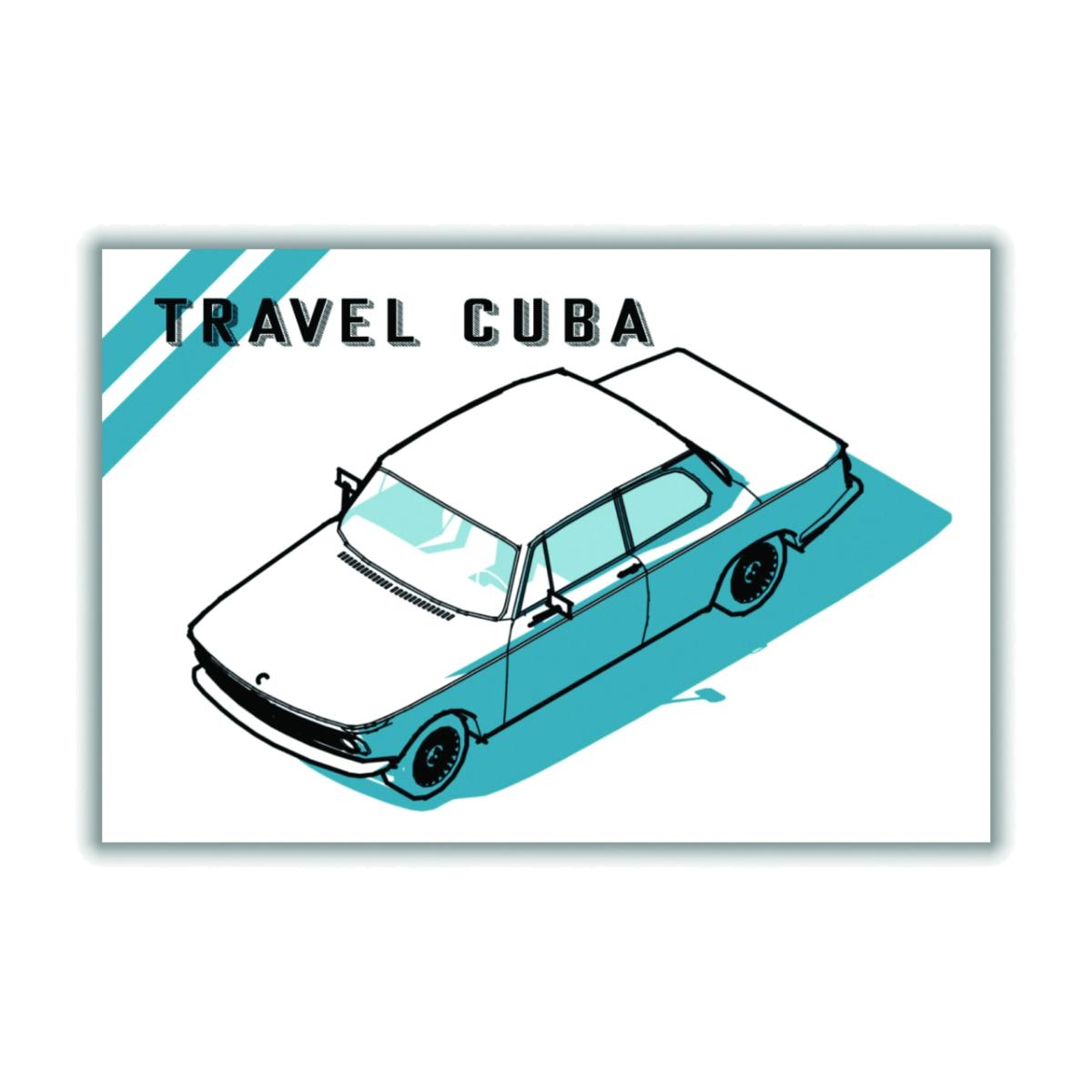 Travel Cuba Blue A1 594 X 841Mm Stanley Print House – image 1