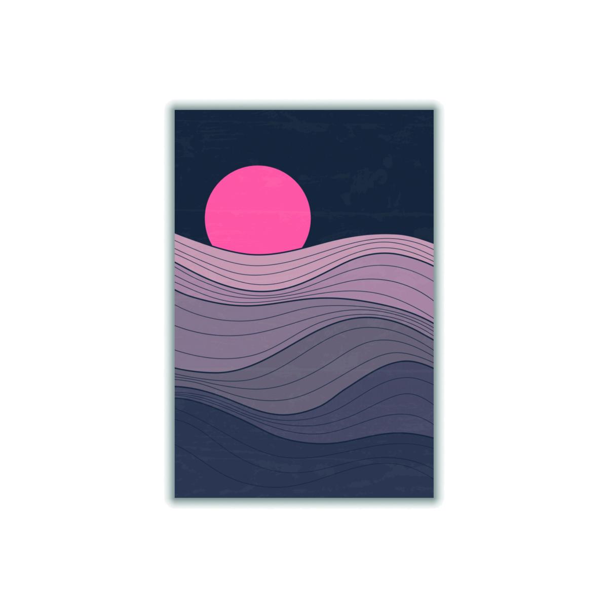 Pink / Purple Minimal Pink Sunset #3 A1 594 X 841Mm Stanley Print House – image 1