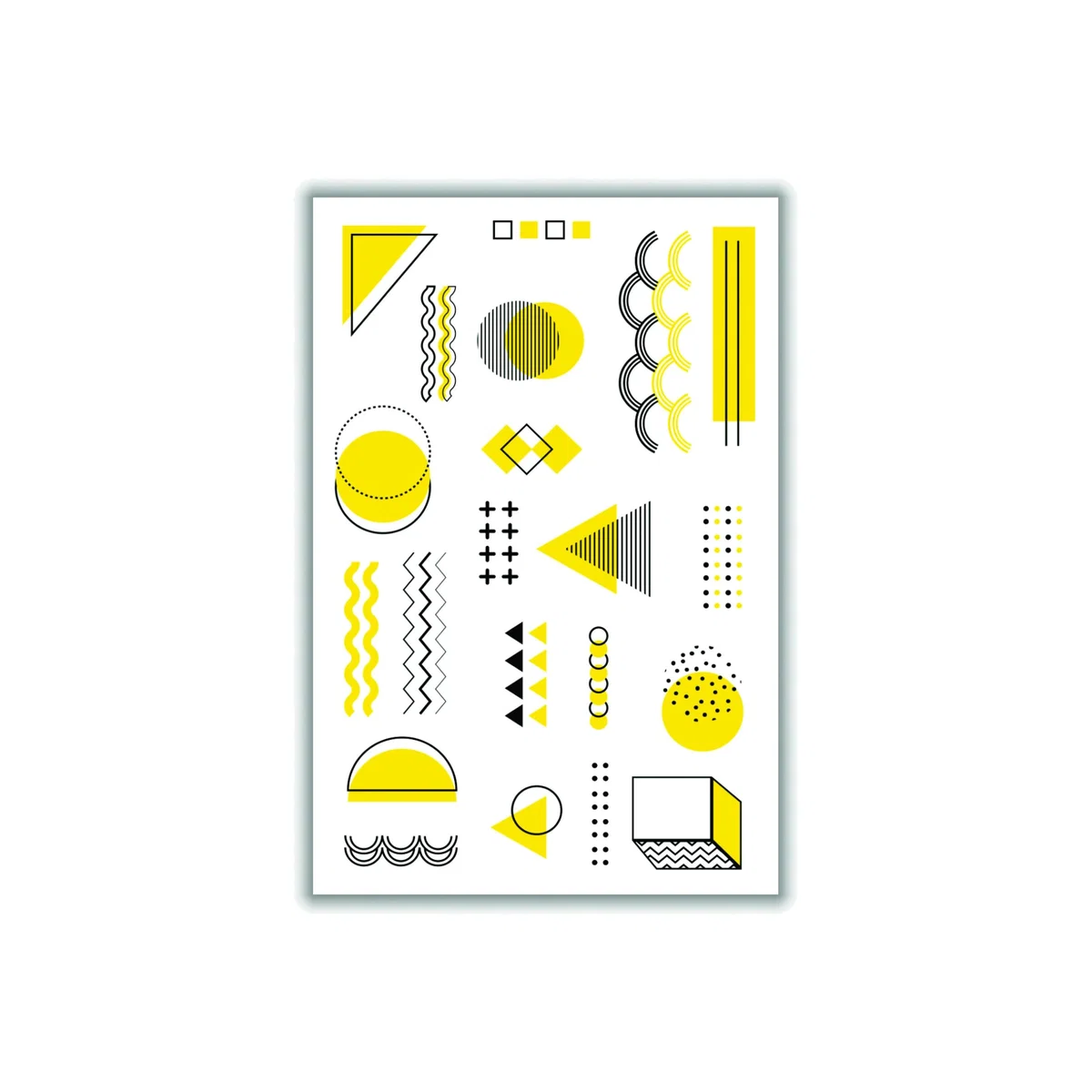 Yellow / Orange Yellow Shapes Large Stanley Print House – image 1