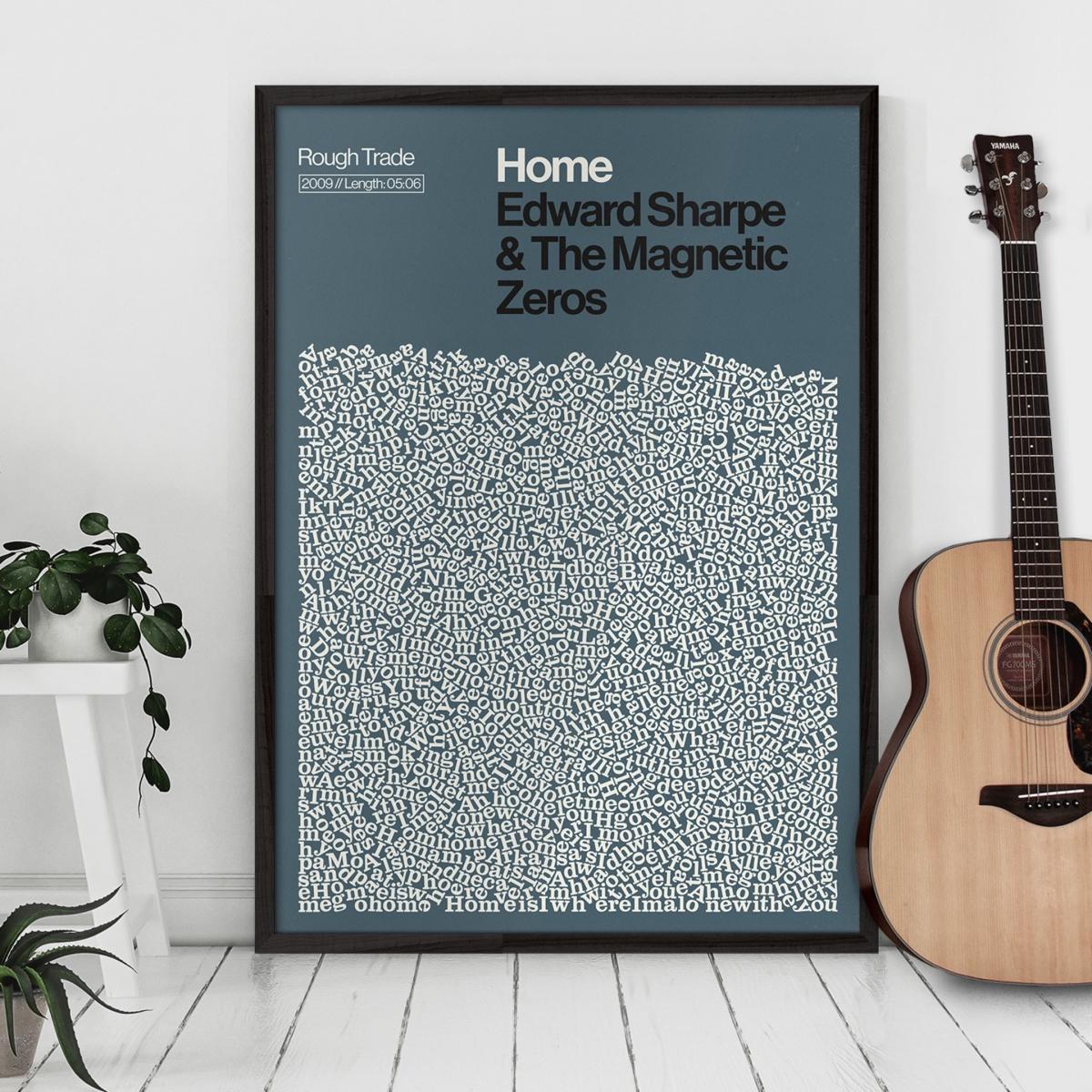 Home - Song Lyric Print A1 594 X 841Mm Reign & Hail – image 3