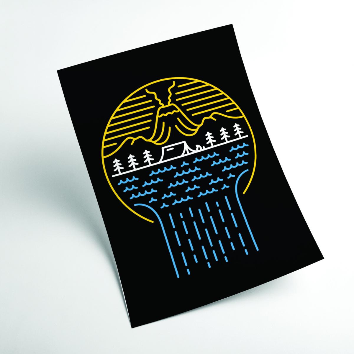 Blue Minimal Nature Vibes Extra Large Stanley Print House – image 2