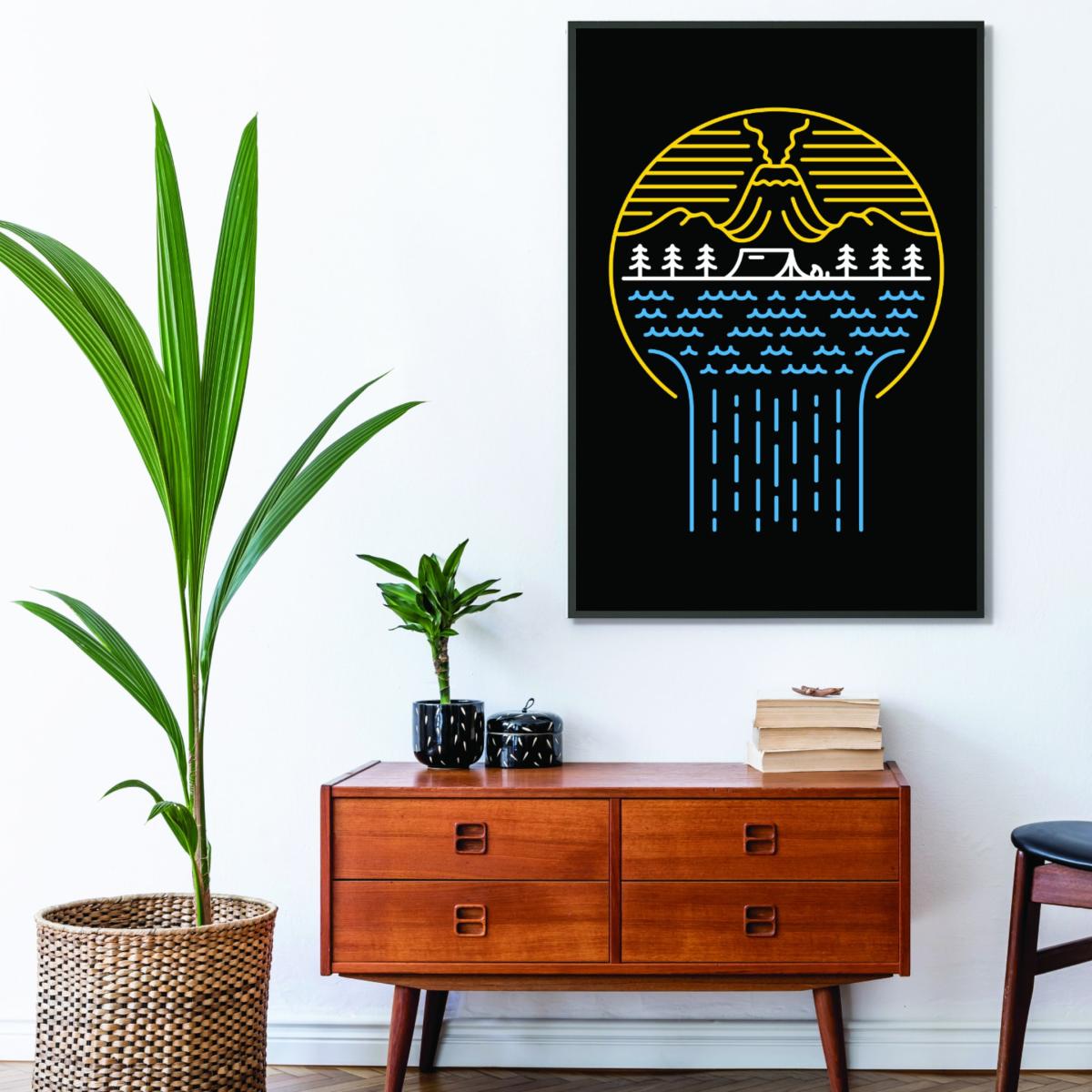 Blue Minimal Nature Vibes Extra Large Stanley Print House – image 3
