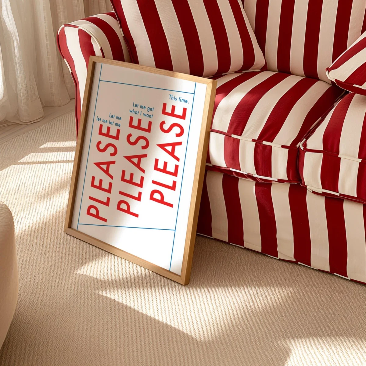 Please Please Please Retro Music Song Lyric Christmas Gift Art Print | A3 | 297 X 420Mm | Fanclub – image 2