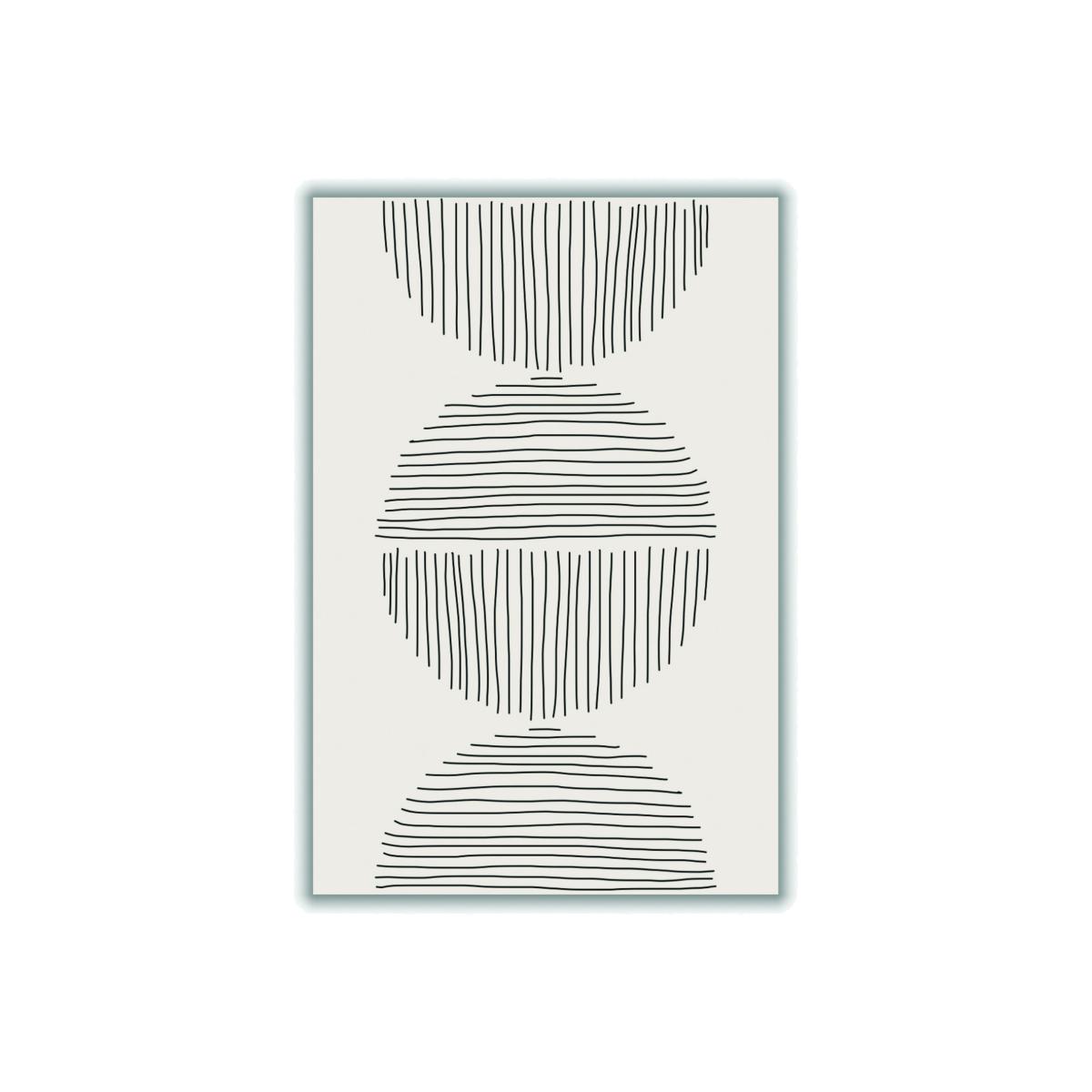Black Minimal Circle Series #2 Medium Stanley Print House – image 1