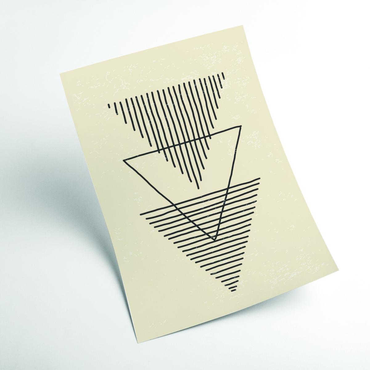 Black Boho Triangles Small Stanley Print House – image 2