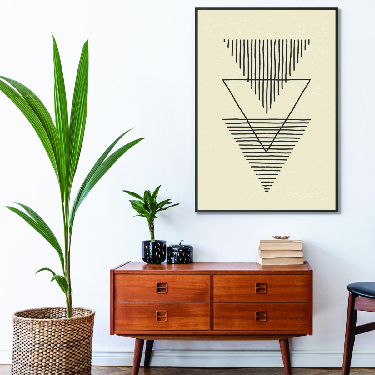 Black Boho Triangles Small Stanley Print House – image 3