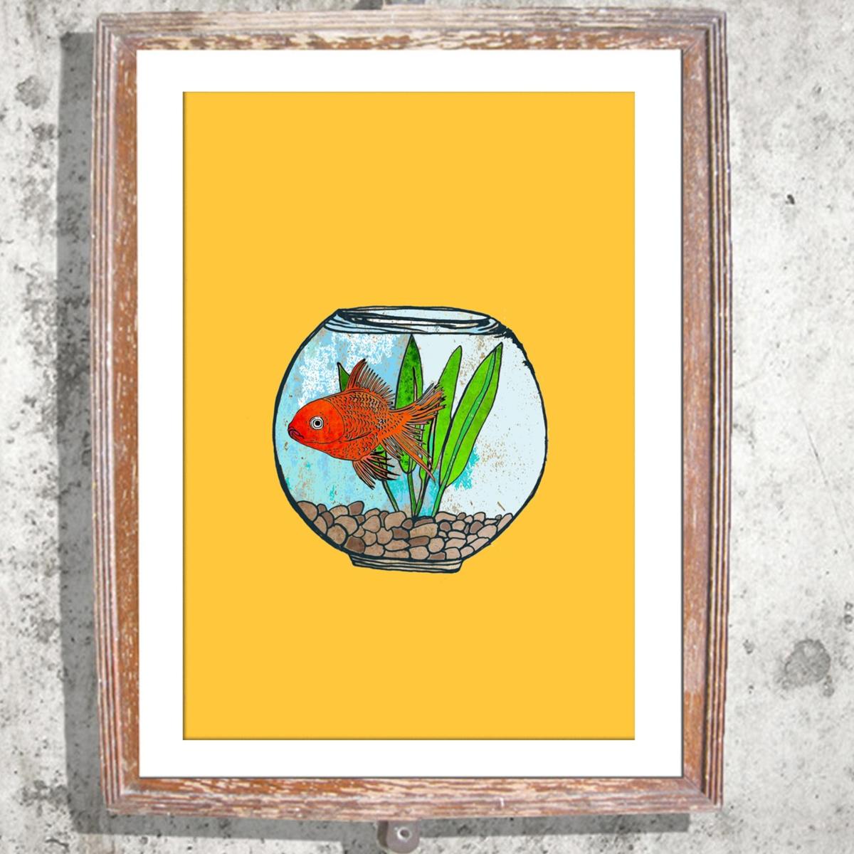 The Goldfish Bowl Limited Edition Signed Print Jessica Russell Flint – image 2