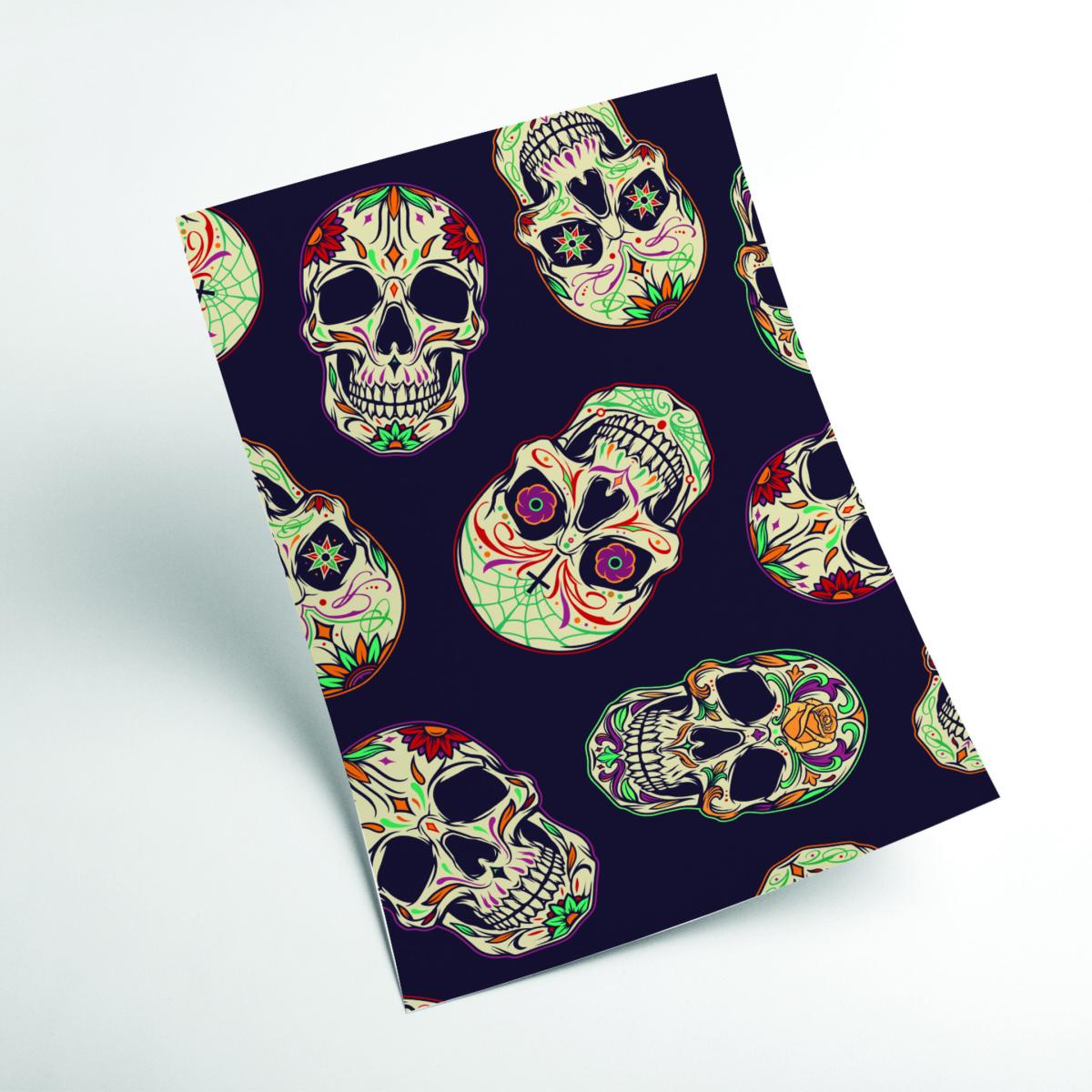 Brown Day Of The Dead Skulls A2 420 X 594Mm Stanley Print House – image 2