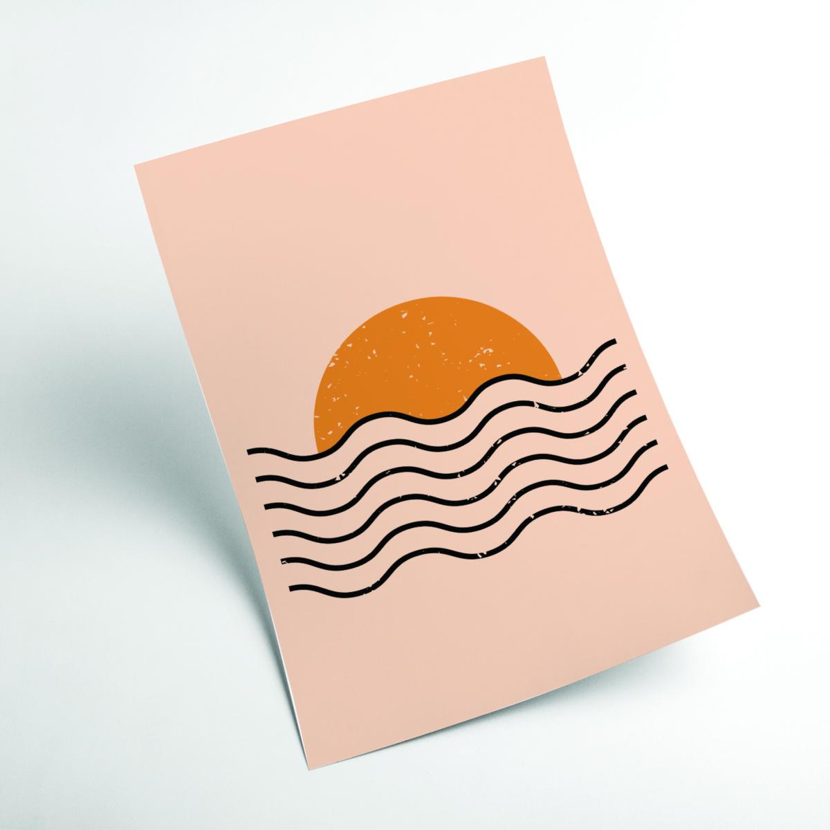 Yellow / Orange Boho Sunset Medium Stanley Print House – image 2